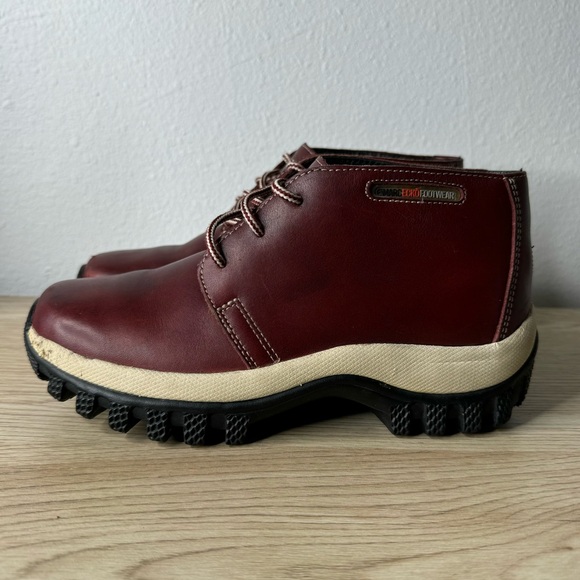 Marc Ecko Other - Marc Ecko Burgundy Red Leather Lace Up Hiking Chukka Ankle Boots‎ Mens Size 6.5